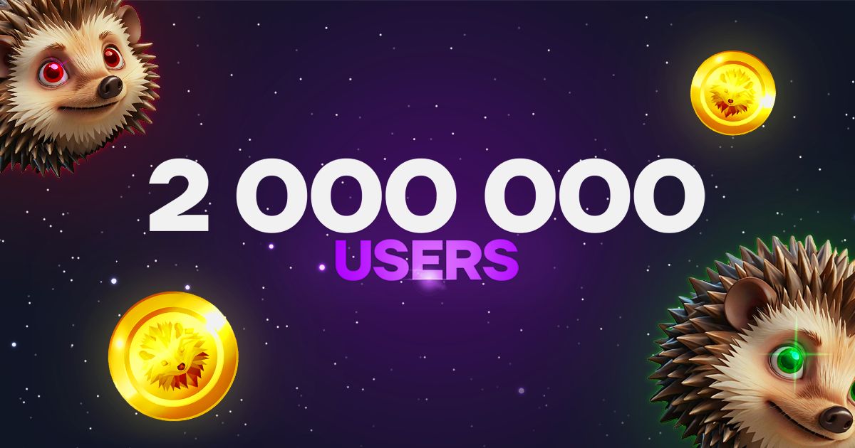 We are proud to announce that we have reached the 2,000,000 users! 🎉🔥

We sincerely thank each and every one of you for joining our ecosystem, as well as for inviting your friends and support. Without your participation and enthusiasm, we wouldn't be able to grow so fast. Your