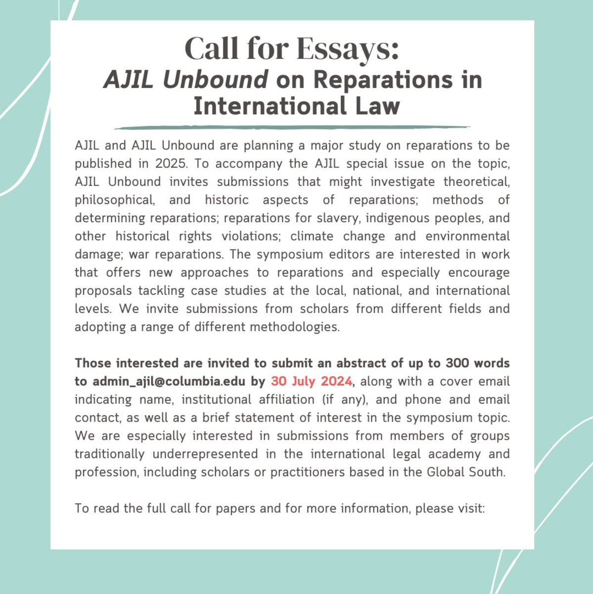 AJIL and AJIL Unbound tweet media