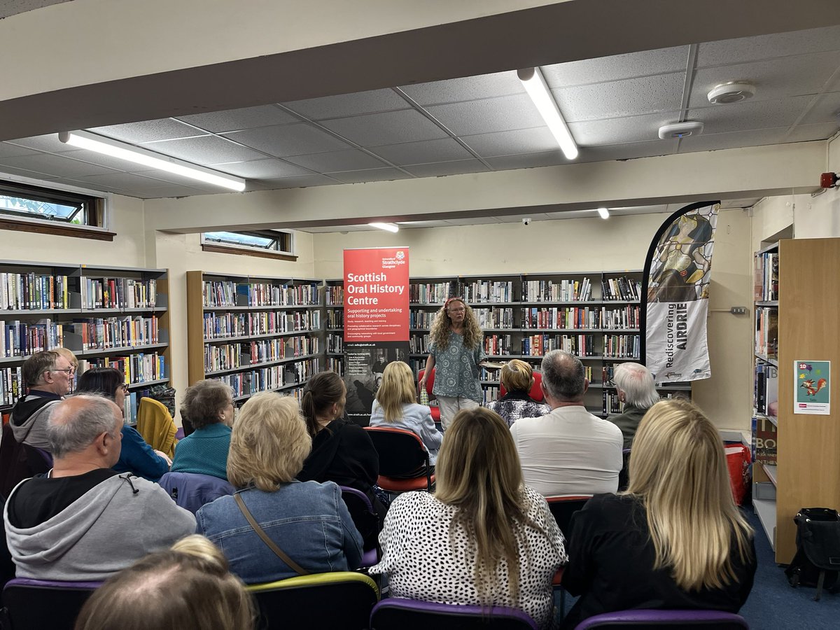 Scottish Oral History Centre (@scotoralhist) on Twitter photo Thanks to everyone who came along to our Rediscovering Airdrie event today at Airdrie library to share you stories with us. Additional thanks to <a href="/alligalbraith/">Allison Galbraith</a> for her wonderful storytelling. We will be back in Airdrie on 24 August. <a href="/StrathHum/">Department of Humanities, Uni Strathclyde</a> <a href="/NL_Heritage/">NorthLan Heritage</a> Thanks to everyone who came along to our Rediscovering Airdrie event today at Airdrie library to share you stories with us. Additional thanks to <a href="/alligalbraith/">Allison Galbraith</a> for her wonderful storytelling. We will be back in Airdrie on 24 August. <a href="/StrathHum/">Department of Humanities, Uni Strathclyde</a> <a href="/NL_Heritage/">NorthLan Heritage</a>