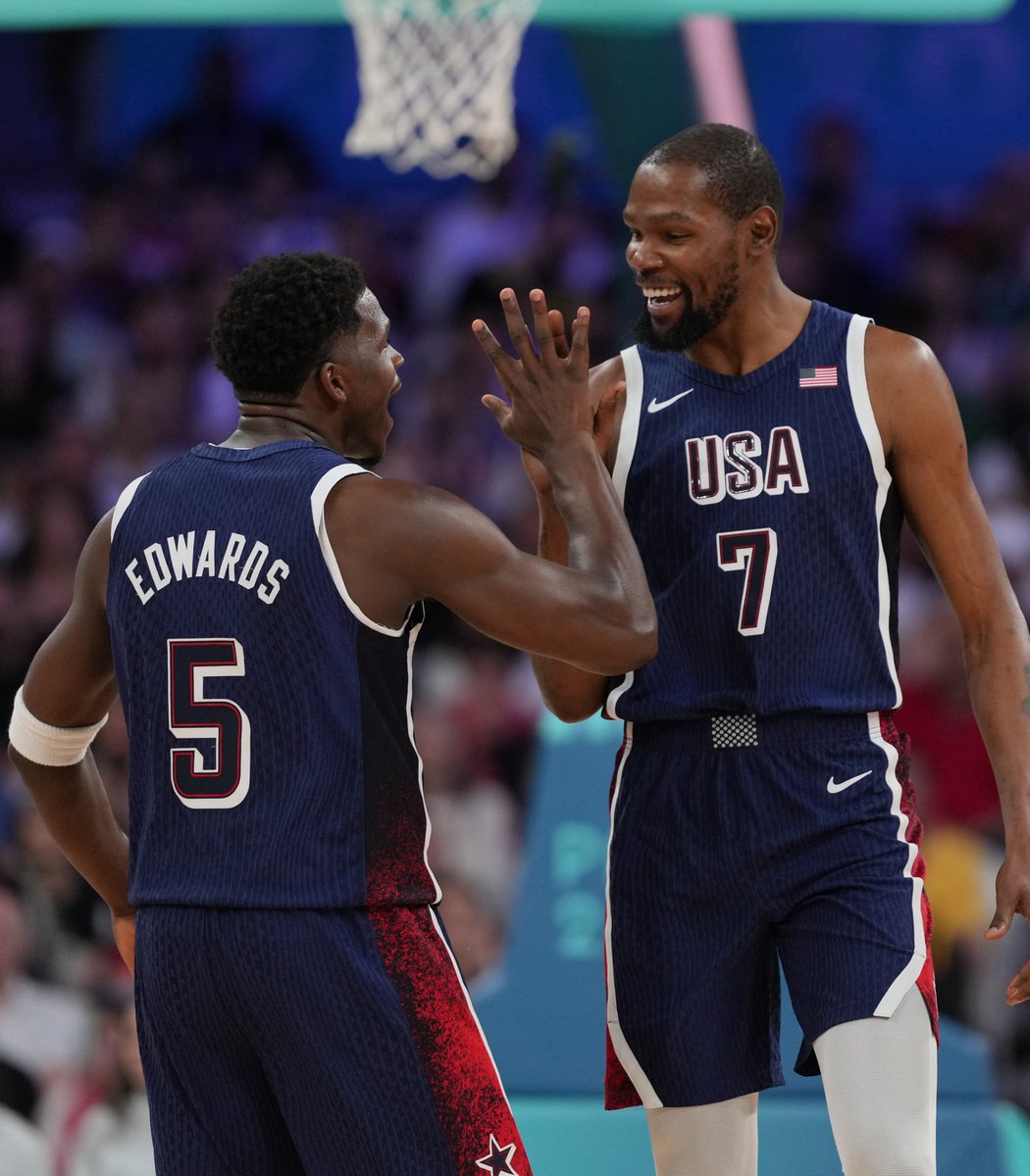 usabasketball's tweet photo. #USABMNT 🤝 #USABWNT

Winning the Olympic Opener by 26 pts https://t.co/my9RoewXqw