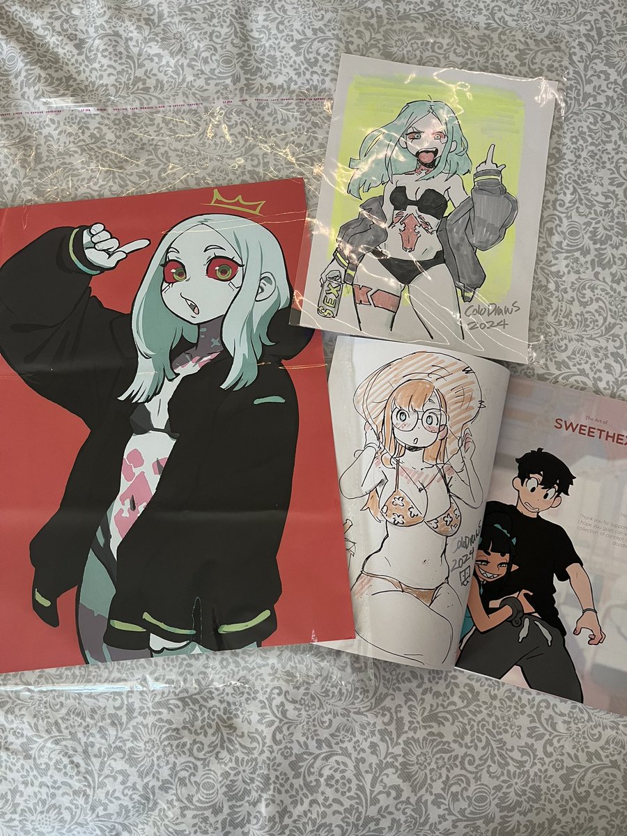 Dope art snags from <a href="/Nagrolaz/">Colodraws</a> of my favorite girls! Real awesome to meet at #SDCC2024