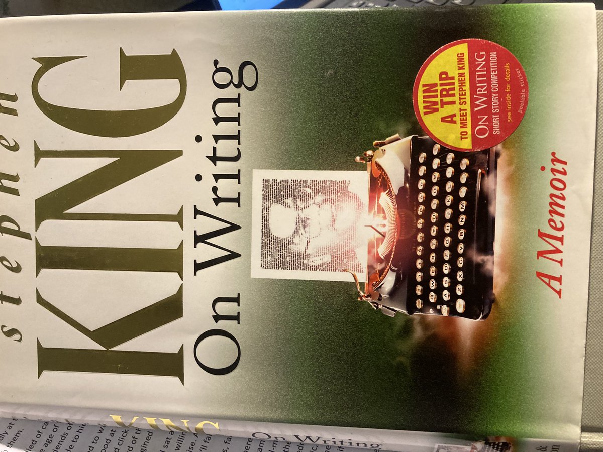 John Ahern (@johnahernoz) on Twitter photo As I edit my draft, I dip into <a href="/StephenKing/">Stephen King</a> ‘On Writing.’ Love this book. Tip of day, from his time as a sports reporter:
When you write a story, you’re telling yourself the story. When you rewrite, your main job is taking out all the things that are not the story. #writinglife As I edit my draft, I dip into <a href="/StephenKing/">Stephen King</a> ‘On Writing.’ Love this book. Tip of day, from his time as a sports reporter:
When you write a story, you’re telling yourself the story. When you rewrite, your main job is taking out all the things that are not the story. #writinglife