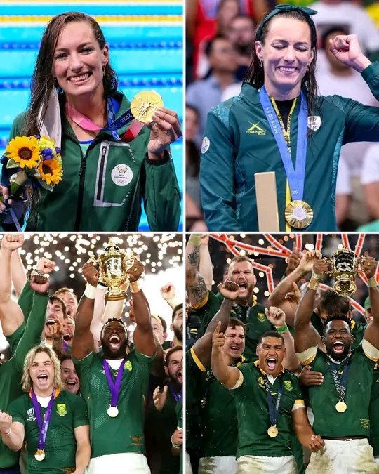 Gold in Tokyo
Gold in Paris 

A nation of winners 🇿🇦