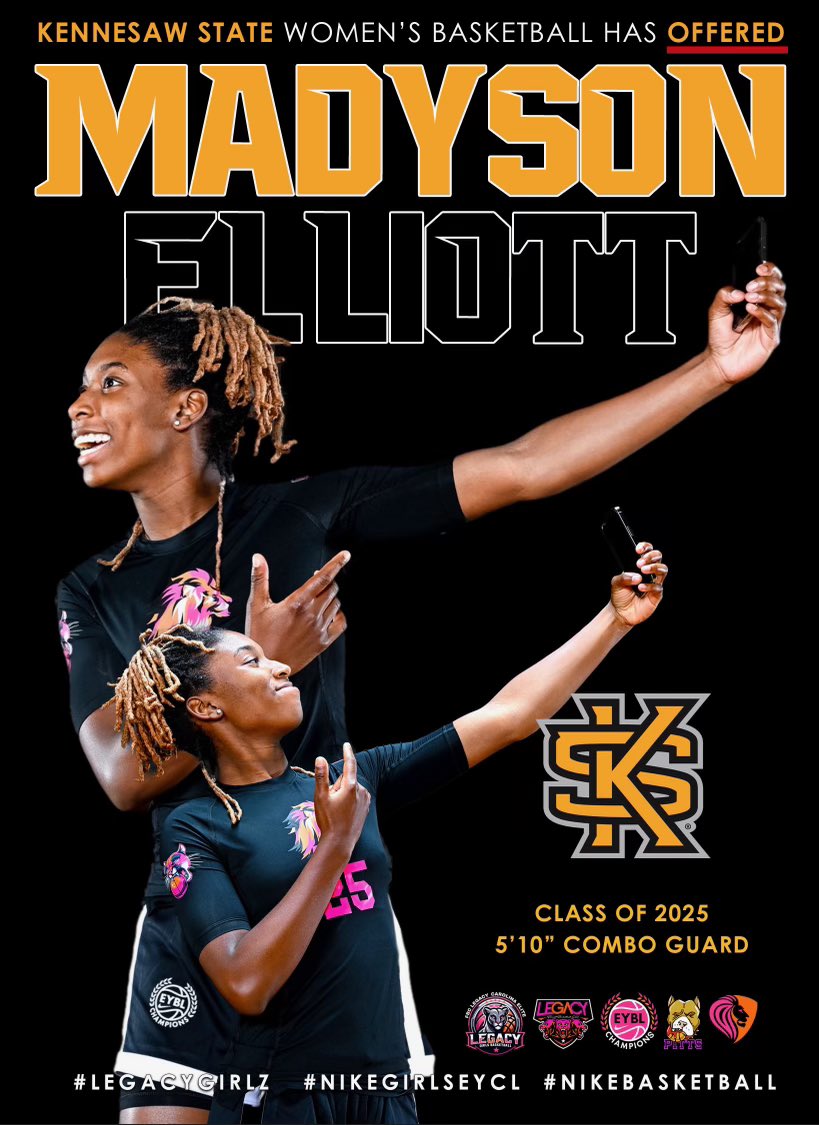 Madyson Elliott (@maddybsaucy) on Twitter photo After an amazing conversation with <a href="/CoachOBlue/">Octavia Blue</a>, I am blessed to receive an offer from <a href="/KSUOwlsWBB/">Kennesaw State WBB</a>. Thank you for the opportunity! @FBCLegacyNike17 <a href="/pitts_academy/">COACH PITTS</a> After an amazing conversation with <a href="/CoachOBlue/">Octavia Blue</a>, I am blessed to receive an offer from <a href="/KSUOwlsWBB/">Kennesaw State WBB</a>. Thank you for the opportunity! @FBCLegacyNike17 <a href="/pitts_academy/">COACH PITTS</a>