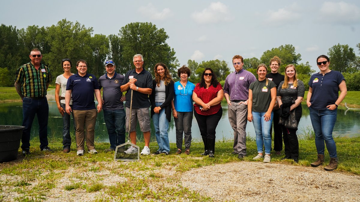 Down on the #fish farm last week with #Wisconsin decision makers, farmers and @uwiscseagrant. Thanks for joining the farm tour and for all your thoughtful questions <a href="/SenSpreitzer/">Sen. Mark Spreitzer</a>, staffers from @repshankland, Representative Clint Moses, Representative Donna Rozar and @wisdatcp!