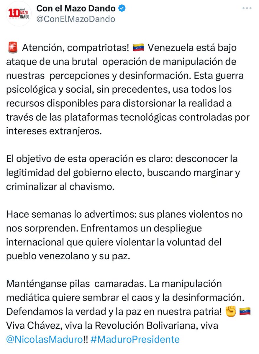 Enviar esta información, vamos a darles duro en las redes y por todas las vías...