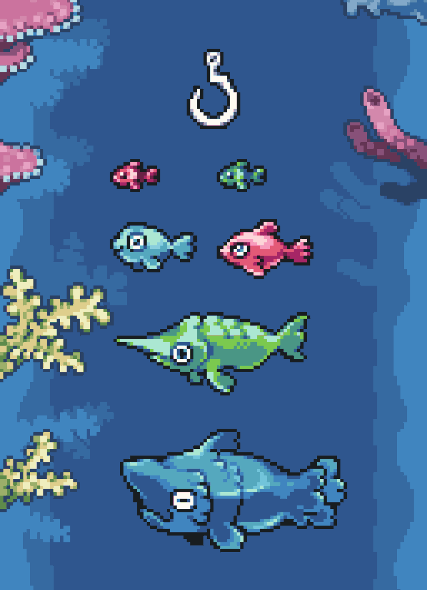 sakumonsters's tweet image. A new fishing Minigame is coming to Saku Monsters in the next update.

Stay tuned!