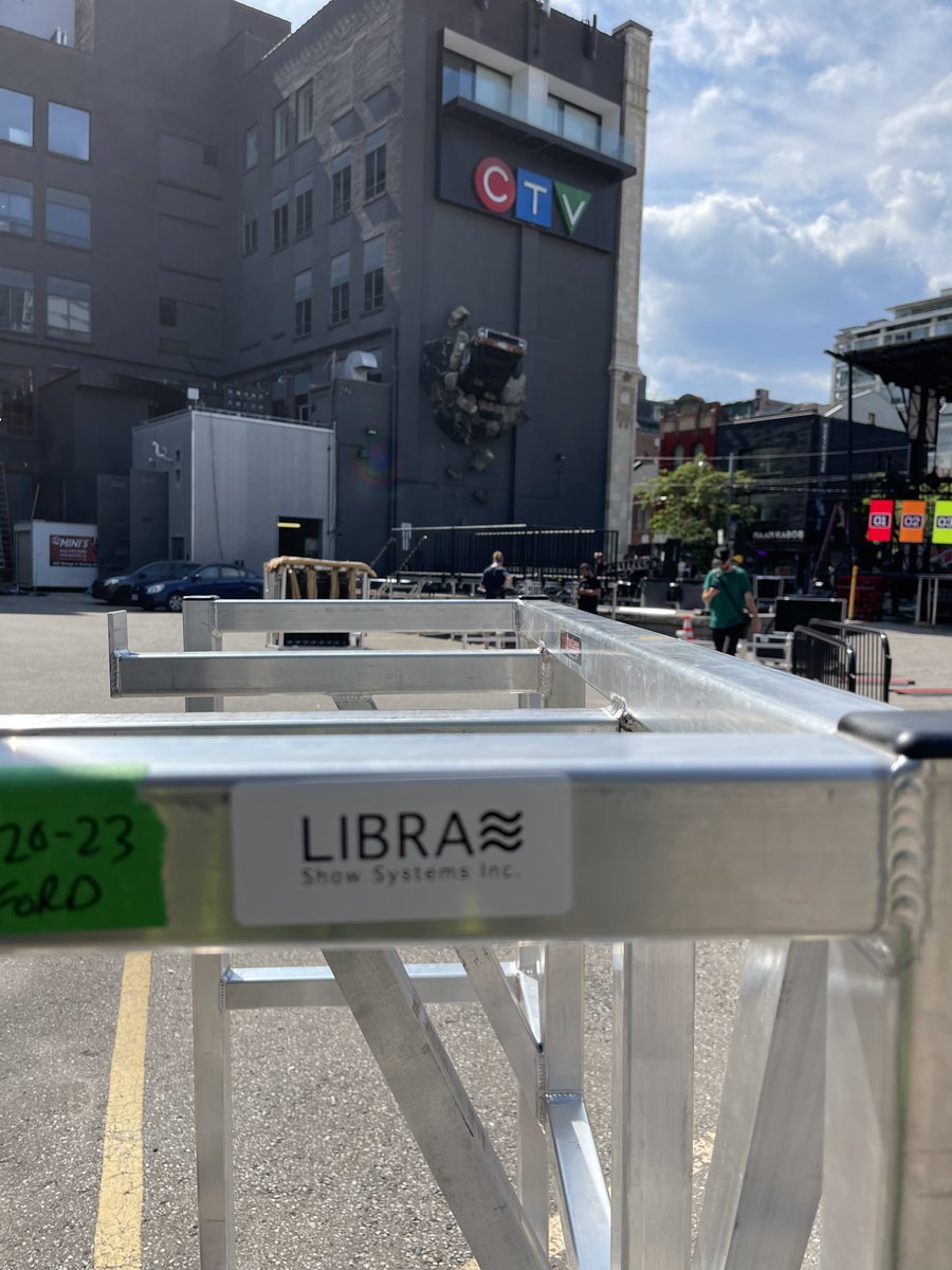 LibraShowSys's tweet photo. LIBRA stage equipment spotted on location! #toronto #stage #film #rentals #events #2024 #makingwaves #tdot https://t.co/Hh64VLa50Q