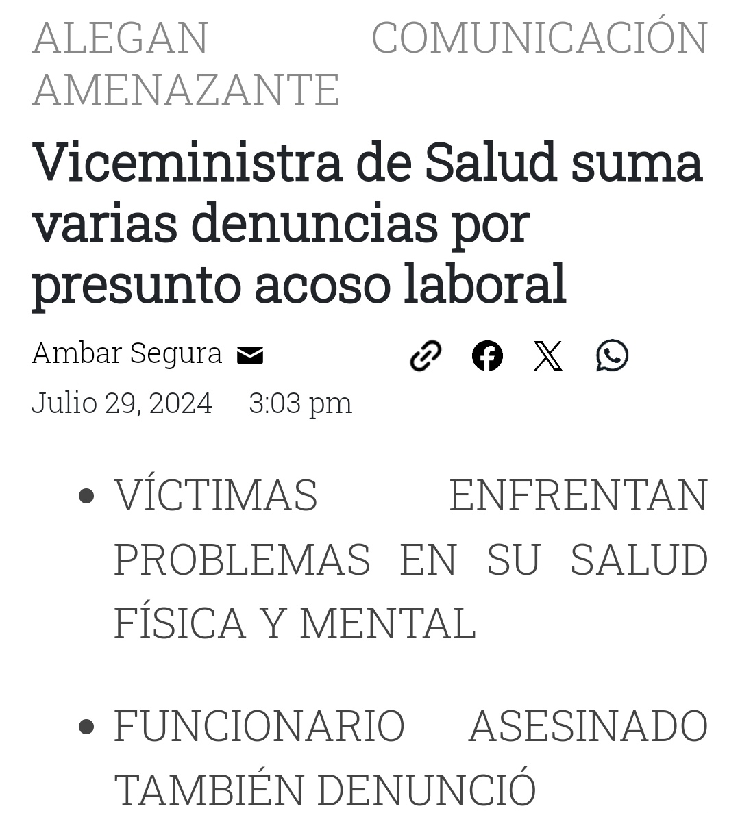 PIERO_CALANDRE's tweet photo. ¡OJO AL DATO!
🚨🚨🚨🚨🚨🚨

Viceministra de Salud a la que EUGENIO ANDROVETTO denunció meses antes de su asesinato, suma varias denuncias por acoso y amenazas.
😱😱😱👇🏻👇🏻👇🏻👇🏻😱😱😱 https://t.co/iD4jsoiUtV