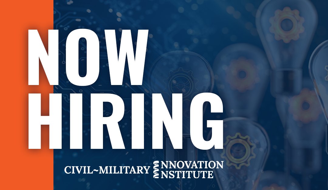 Calling all Innovators — we are #HIRING! We seek individuals with a knack for collaboration and an eye toward modernization to support tactical innovation efforts with Soldiers. Visit our Careers page to learn more: cmi2.org/career-opportu…