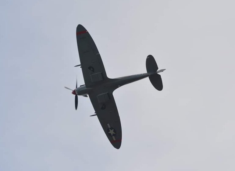 RCTAM94th's tweet image. Not to be outdone, George and his Suffolk Spitfire gave us three spectacular passes late in the day before heading back to Duxford, after appearing at the Old Buckenham Airshow. It's always a delight to see this aircraft over the museum!