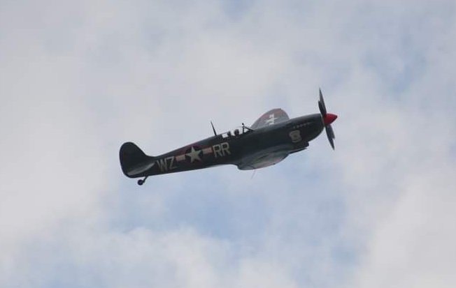 RCTAM94th's tweet image. Not to be outdone, George and his Suffolk Spitfire gave us three spectacular passes late in the day before heading back to Duxford, after appearing at the Old Buckenham Airshow. It's always a delight to see this aircraft over the museum!