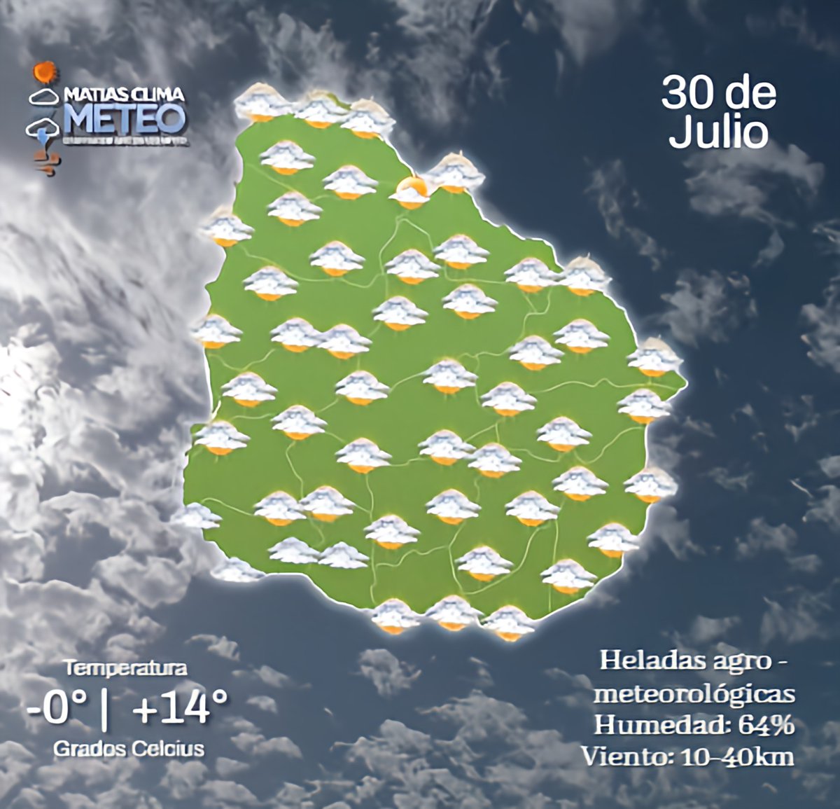 AficionadoMeteo's tweet photo. Martes 30 de Julio| Nieblas y neblinas. Heladas agrometeorológicas y meteorológicas. Muy frio en la mañana a fresco en la tarde. Con cielo claro, a nuboso, periodos de cubierto. Viento suave y algo moderado. #Aviso - 🤧 Cuídarse y #Abrigarse 🧥.. https://t.co/6bHhHg8Cgv
