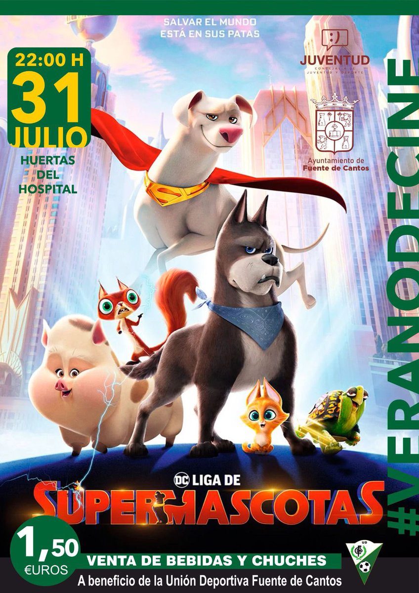 UDFDC's tweet photo. Este miércoles tenemos una cita, padres y peques, en Las Huertas del Hospital, con el cine de verano en familia 🥰
¡No os lo perdáis!
#udfdc #fuentedecantos #cinedeverano https://t.co/uZWqADLBNv