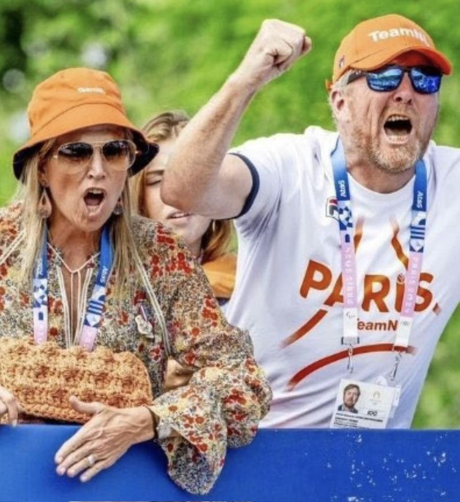 May I proudly present the King and Queen of the Netherlands!? They're huge sportsfans and supporting the Dutch Olympic athletes with al their 🧡