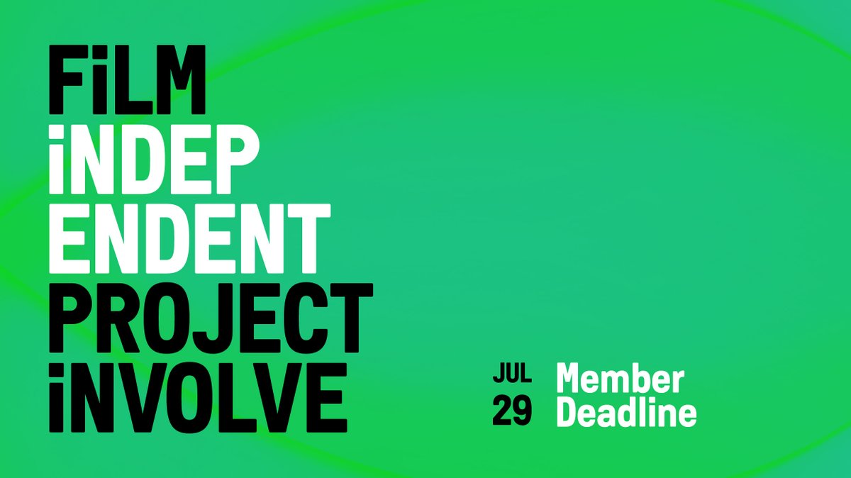 filmindependent's tweet image. 🚨 Last call! Today is the extended #Member deadline for #ProjectInvolve. Don&apos;t miss out on this incredible opportunity! Join, renew + apply now: bit.ly/3pl3PSt
