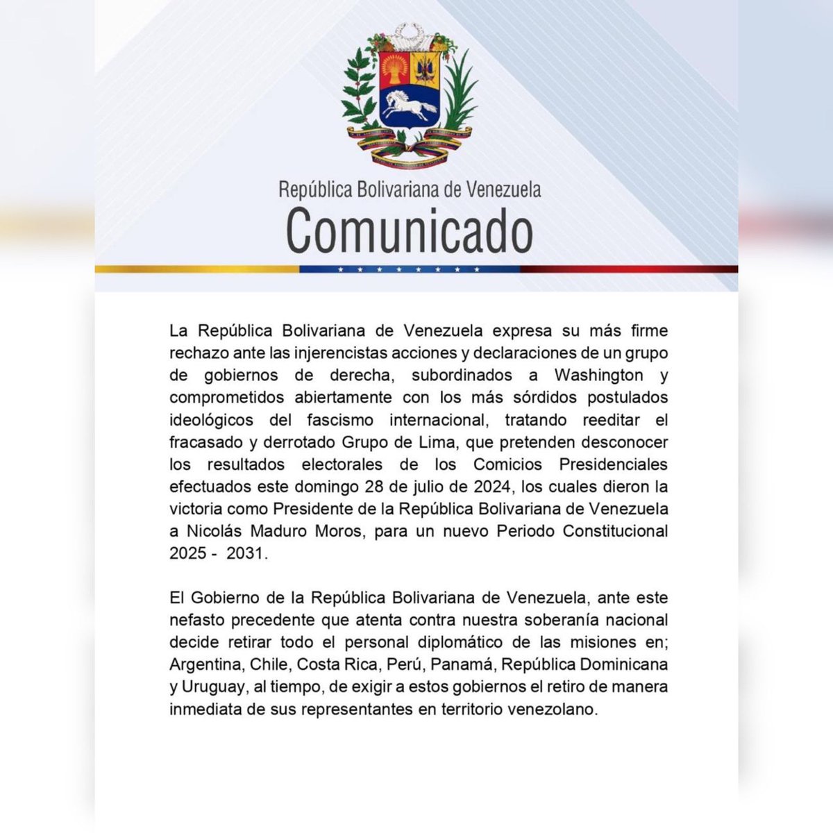 Embajada de Venezuela en Perú tweet media