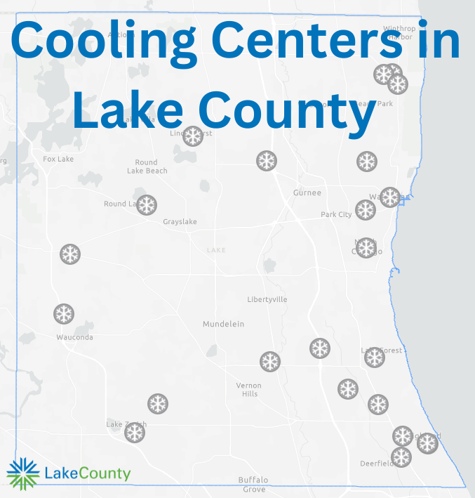 The temperatures are heating up again this week. Be safe. Check on those more vulnerable to the impacts of high temperatures, such as infants, young children, and the elderly. Stay hydrated and if you don’t have access to a/c, visit a cooling centers: bit.ly/LakeCountyCool…