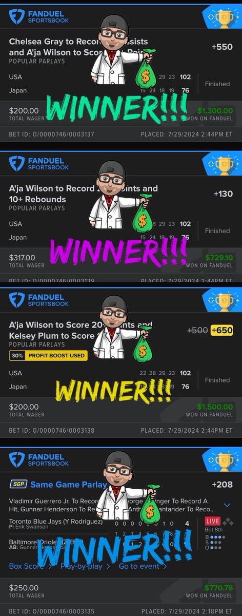 FanduelGuru777's tweet photo. THIS IS HOW YOU START THE WEEK!!!!

Retweet this post and comment  for a chance at the giveaway tomorrow. You must be a DubClub subscriber to claim the prize!!! 

I will be giving away EIGHT $25 prizes!!!! 

TRUST THE PROCESS!!!!🔥🔥🔥🔥🔥🔥

Click the link to join the FAM!!! https://t.co/wm0Jxm6a9h
@DubClub_win