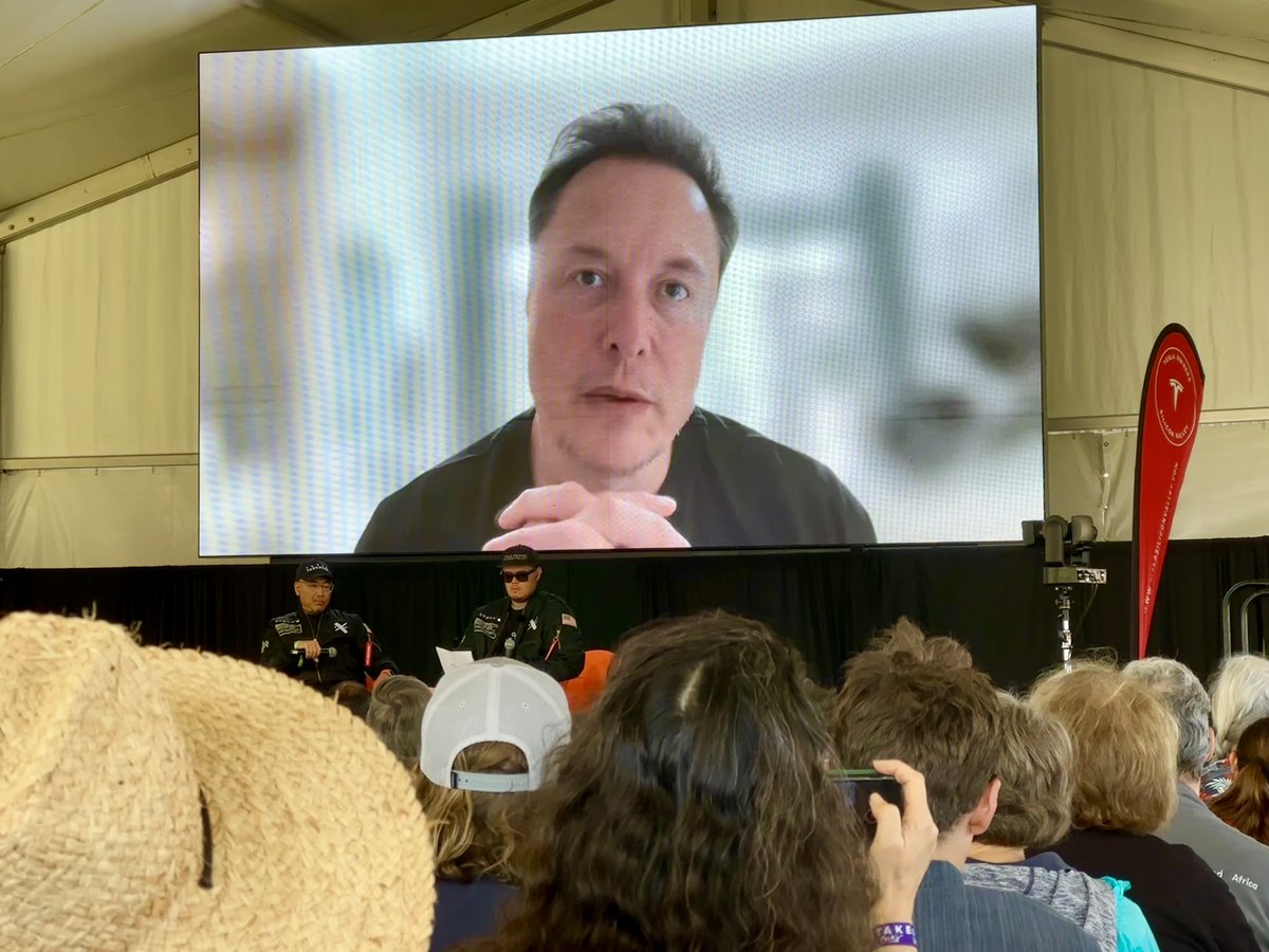 BLU_PWR's tweet photo. HUGE thank you to @teslaownersSV for their relentless work organizing an incredible @theXtakeover event this past weekend! 

Live Q&amp;A with 
• Franz von Holzhausen
• Jared Isaacman
• Elon Musk 

It doesn’t get better than this! https://t.co/Uyzy0zKgLu