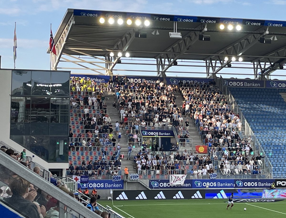 Les supporters de Ranheim ont fait le déplacement en nombre dans la capitale !👏🏼