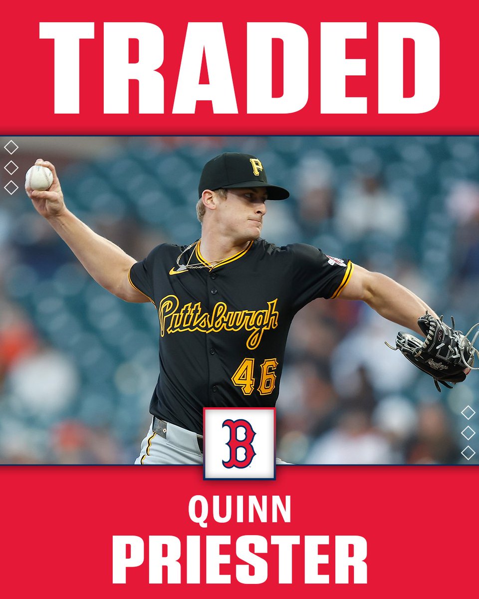 MLBNetwork's tweet photo. The Red Sox are reportedly acquiring RHP Quinn Priester in exchange for INF prospect Nick Yorke. https://t.co/8X4da8PniJ