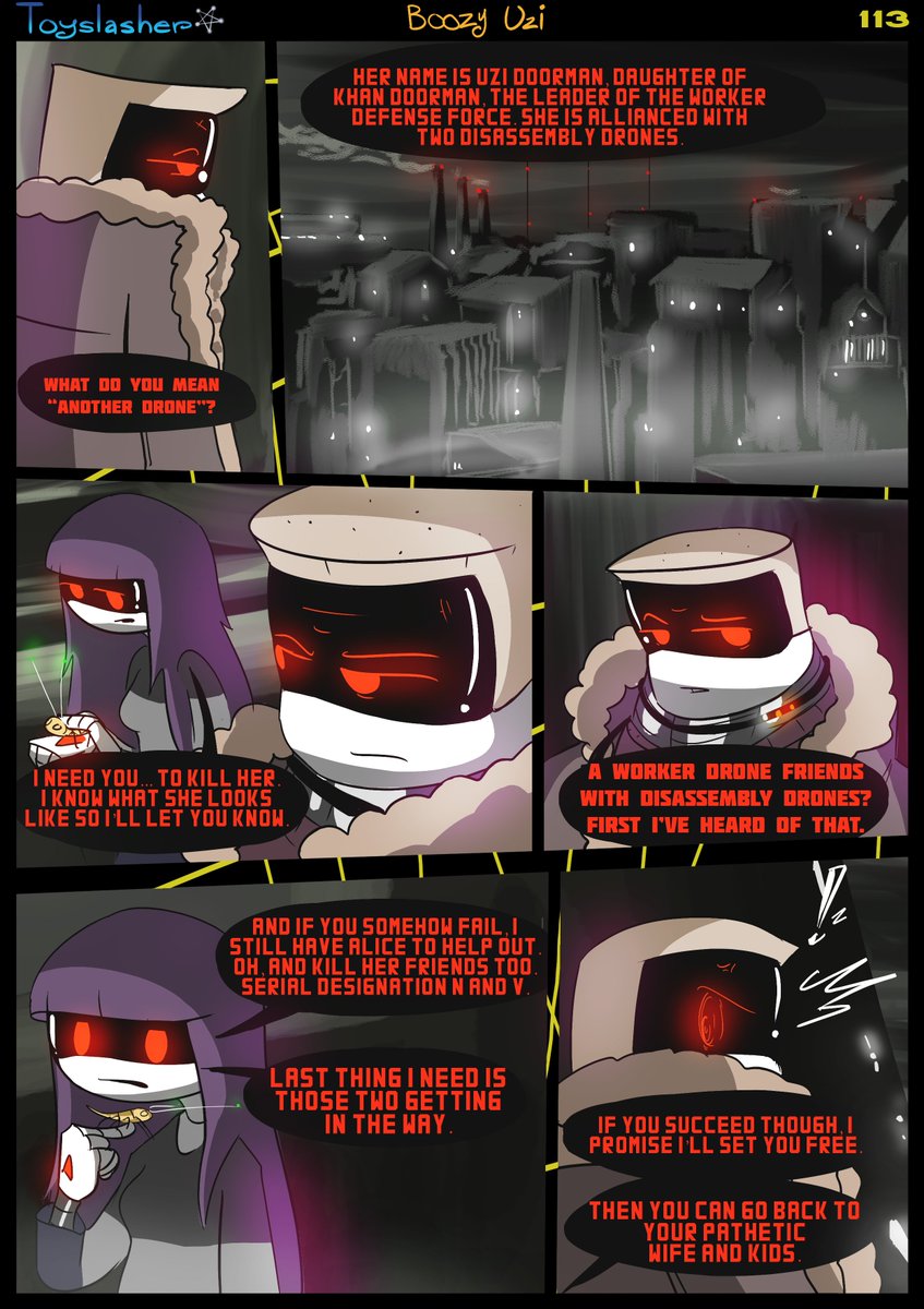 ToyslasherNSFW's tweet photo. Boozy Uzi (Murder Drones) - Page 113
Comic in order - Look at my bio!
Retweets are appreciated!
More pages on the Patreon!

Woah what
#murderdronesnsfw ☆ #boozyuzi ☆ https://t.co/FoVMgox1Hr