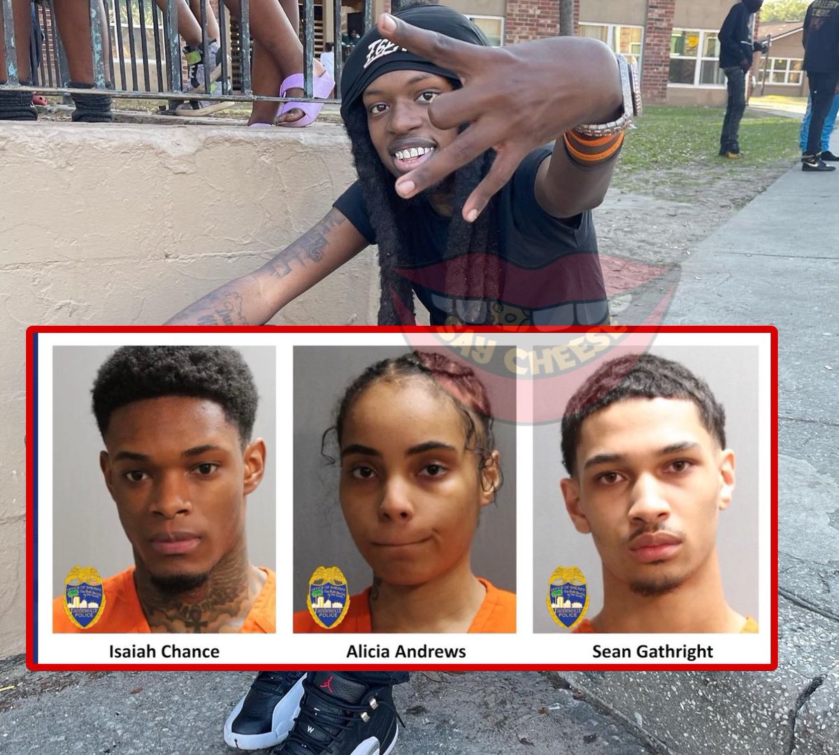 Mugshots of 3/5 arrested in Foolio’s death. Investigators said they followed him to every location