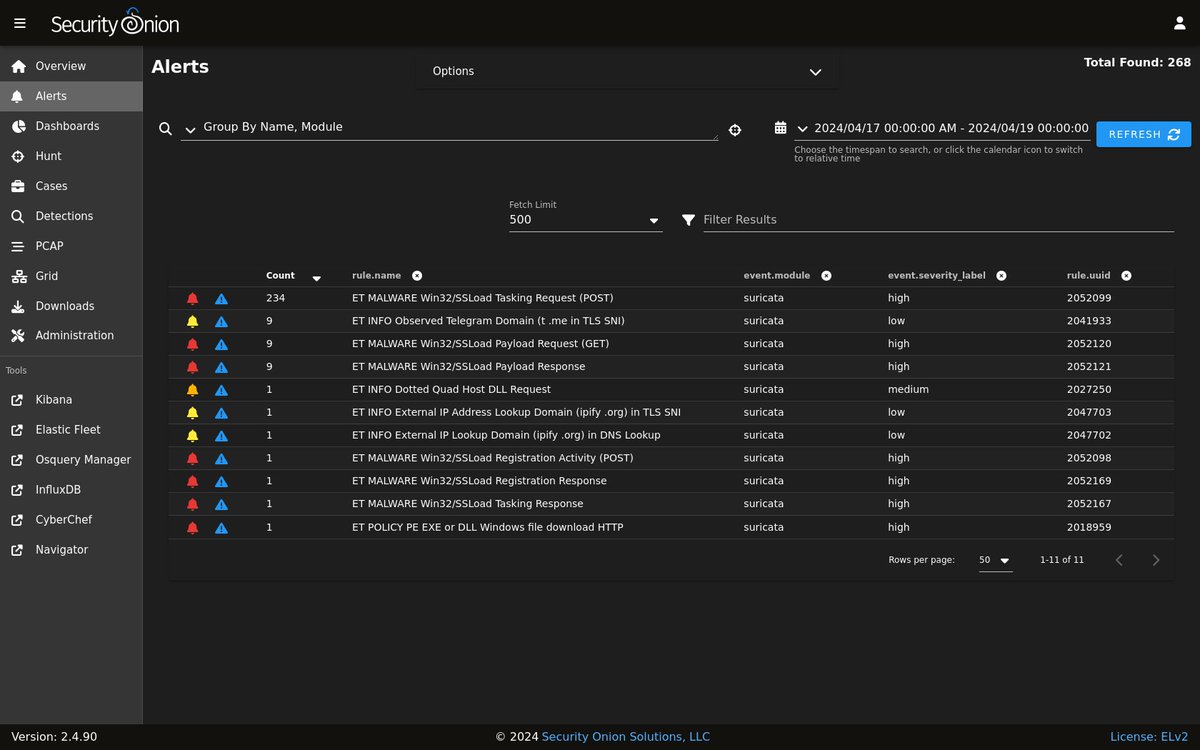 securityonion's tweet photo. Security Onion 2.4.90 now available including improvements for Detections and much more!
https://t.co/8rPTaCyA6y
#cybersecurity #infosecurity #infosec #DFIR #ThreatHunting #IncidentResponse #NetworkDetection #EndpointDetection #SecurityOnion https://t.co/HJGf7mbcDa