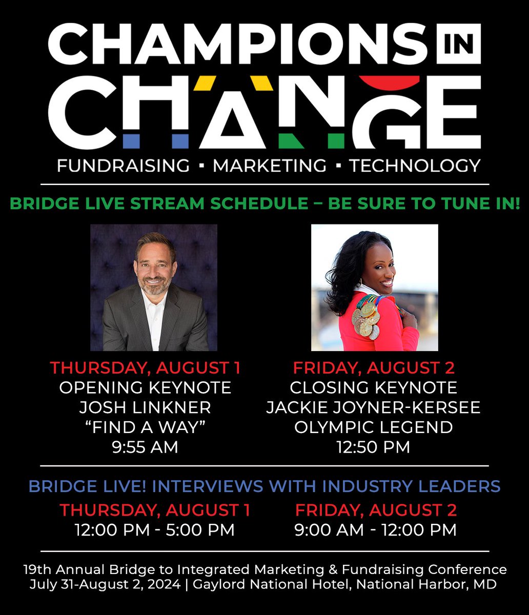 Tune in for the 2024 Bridge Conference Opening and Closing Keynote live streams this Thursday and Friday on Facebook! Plus, Bridge LIVE will be broadcasting interviews with industry leaders during the conference. #Bridge24