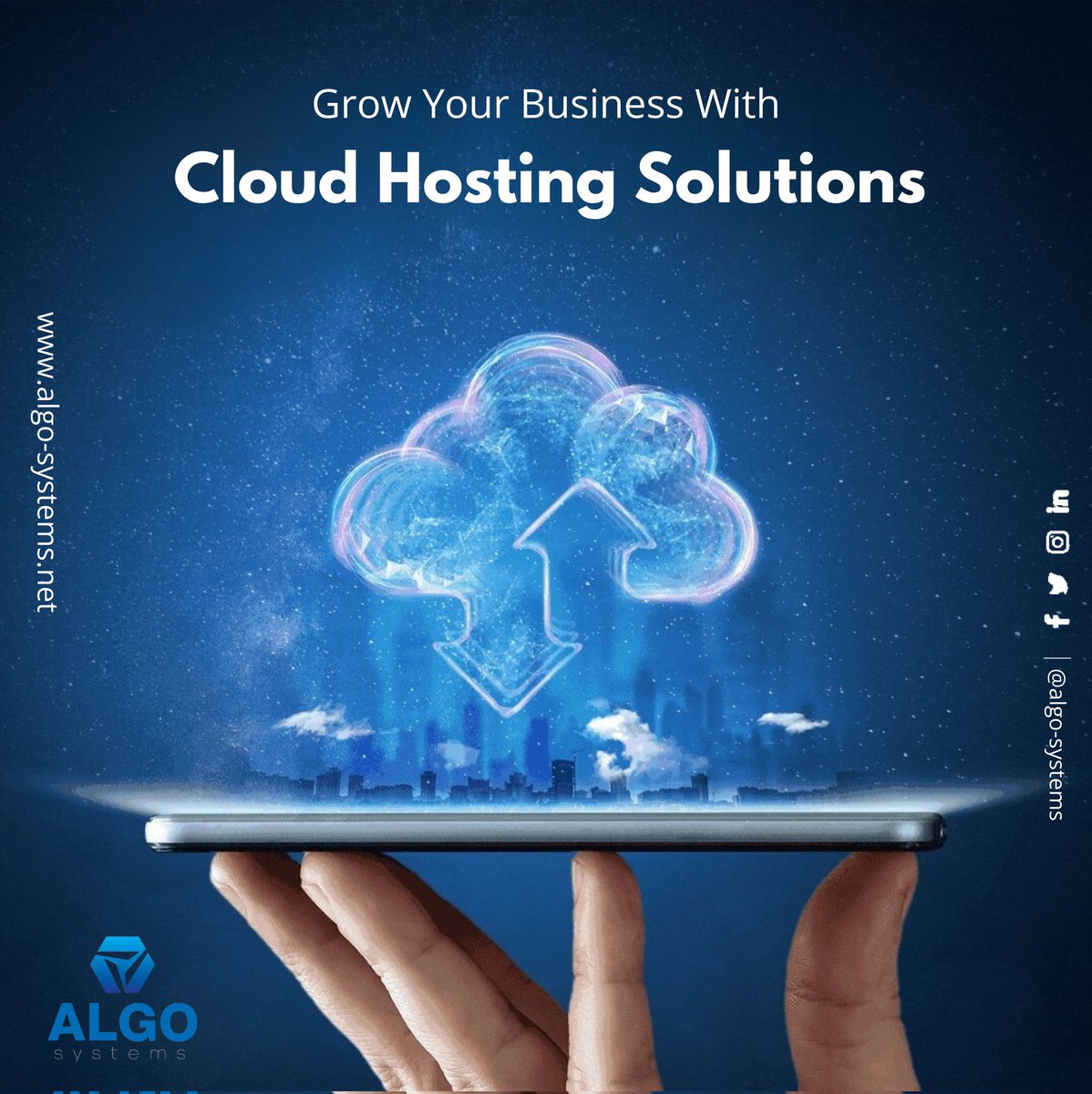 SystemsAlgo's tweet photo. Discover the Future of Innovative Cloud Hosting Solutions with Algo❕
Transform your business with secure and scalable hosting options for your business growth.
 Ready to innovate? Contact us today and see how Algo can revolutionize your  hosting 
experience! https://t.co/mB2Ux9mfwC