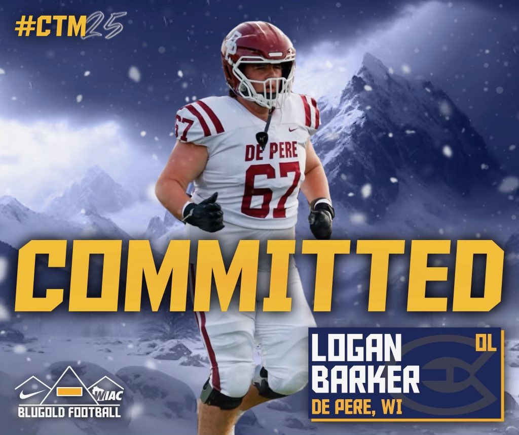 LoganBarker_'s tweet photo. COMMITTED! Let’s work! 
@CoachMcHugh62 @CoachBobDunnJr @CoachLangStrong @CoachE_Blugolds @CoachBenStrick @KyleSteuck58 https://t.co/TNl2om3sUM