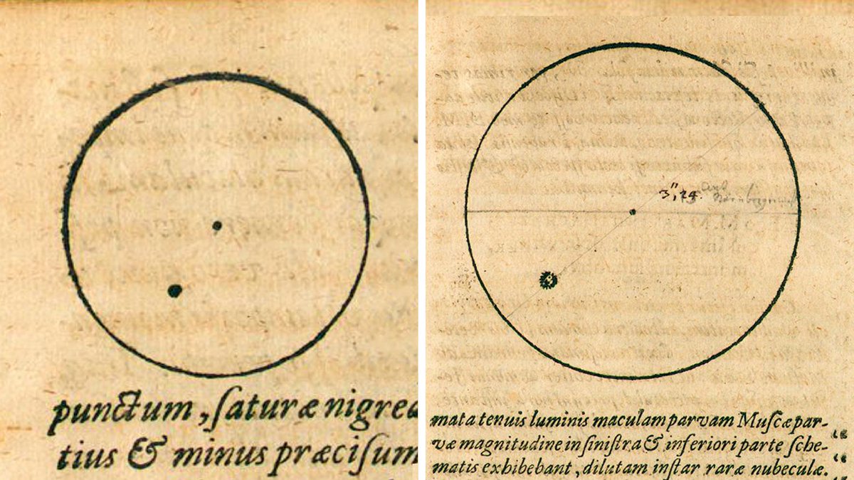 ProfAbelMendez's tweet photo. Kepler's 1607 pioneering sunspot sketches solve solar mysteries 400 years later https://t.co/j0ZF0fsE8L https://t.co/q9brndC8UG