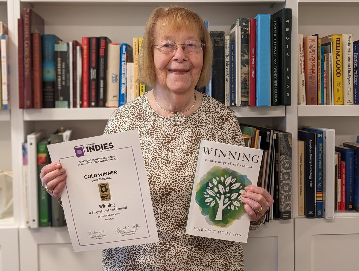 My 45th book, Winning: A Story of Grief and Renewal, received gold in the Indie Books of the Year Awards, grief category. Some 2,300 authors submitted their books for review. I'm proud and grateful for this award.