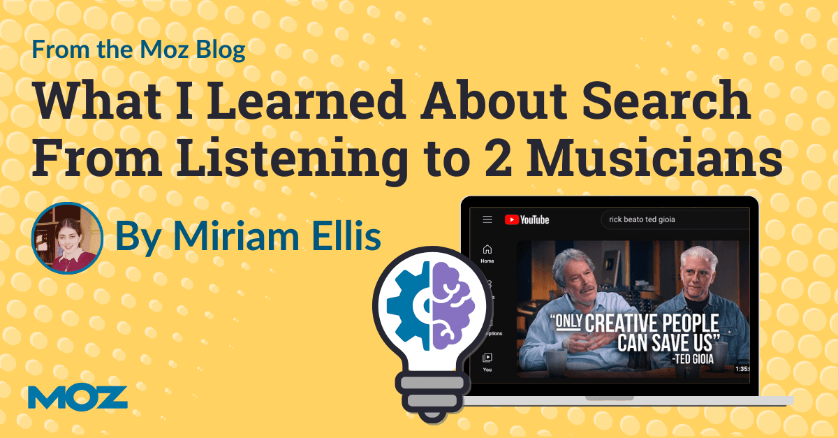 bdltn's tweet photo. What I Learned About Search From Listening to 2 Musicians https://t.co/a6mgp7sK6S https://t.co/BxXR6SSvqP
