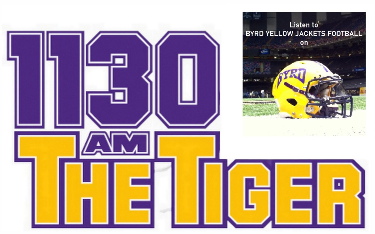 C.E. Byrd Yellow Jackets Football (@cebyrd_football) on Twitter photo The Byrd Football Booster Club is looking for sponsors / advertisers for our radio broadcasts. Byrd Football has been broadcast live on <a href="/1130TheTiger/">1130 The Tiger</a> (KWKH) for nearly 30 years. Contact us or <a href="/VoiceofByrd/">Charlie Cavell</a> to be a part of the 100th season of Yellow Jackets Football.
#stingem The Byrd Football Booster Club is looking for sponsors / advertisers for our radio broadcasts. Byrd Football has been broadcast live on <a href="/1130TheTiger/">1130 The Tiger</a> (KWKH) for nearly 30 years. Contact us or <a href="/VoiceofByrd/">Charlie Cavell</a> to be a part of the 100th season of Yellow Jackets Football.
#stingem