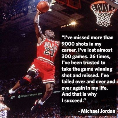 Lots of sporting success around us just now ... but Michael Jordan shares a wise message