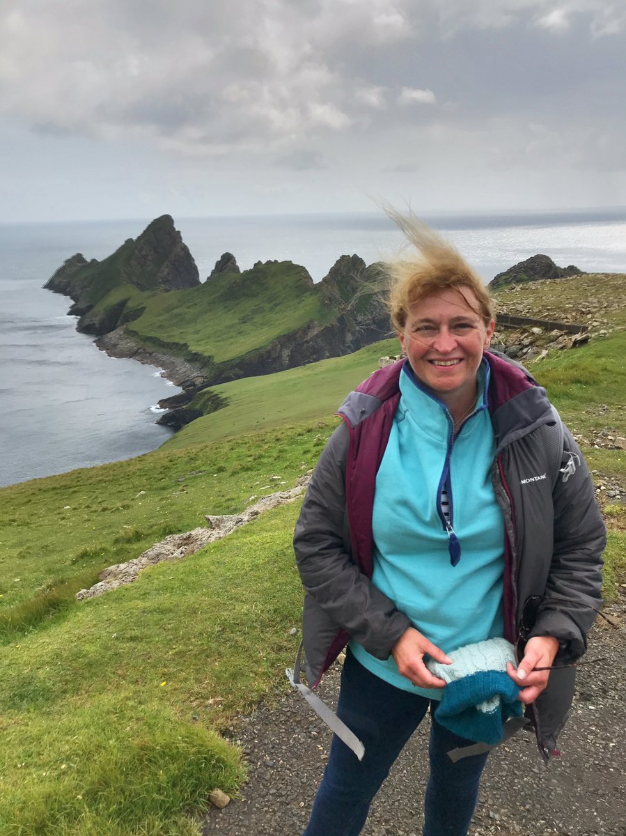 FionaDrane's tweet photo. My hair looks like a certain Presidential clients quiff though I’m quite sure though he has Hebridean blood he’d not get what a soulful historic significant place St Kilda is. The remoteness, the culture and the beauty of this landscape. #stkilda #hirta #quiff #culture #history https://t.co/lj2kwfLxUv