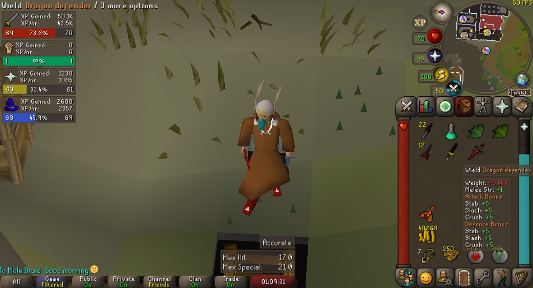 just got dragon defender was about 2.4k tokens not too bad :D #osrs