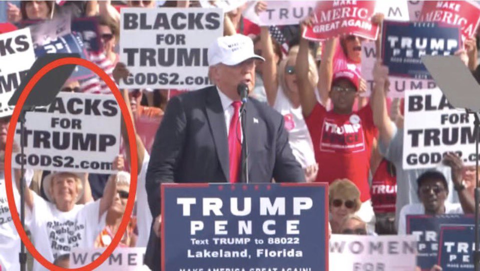 ArtCandee's tweet photo. MAGA is crying that White Dudes for Harris are rallying around the VP.

They’re calling it “racist.”

Didn’t hear them crying about “Blacks for Trump” or when he packed a Black church full of white people at one of those events.

🙄 https://t.co/Nkfy58CXmD