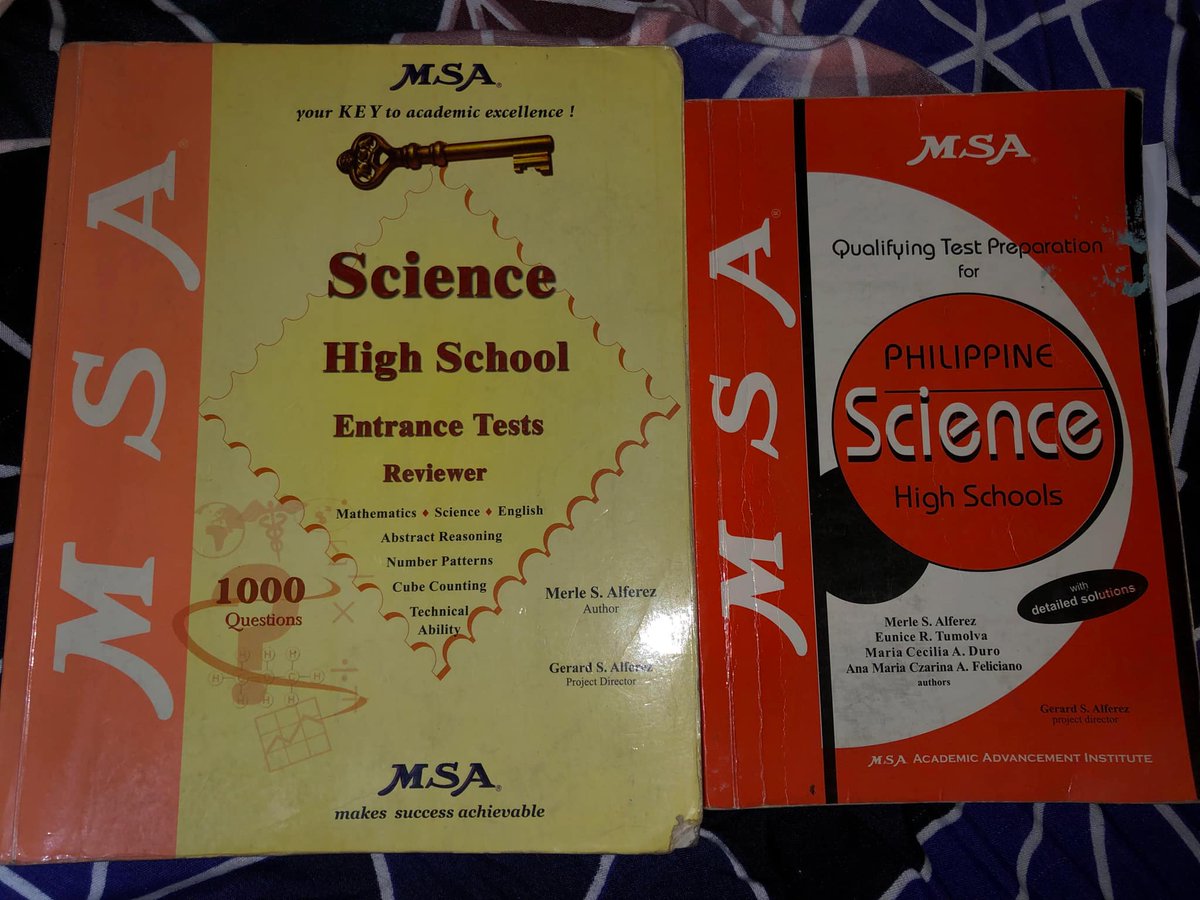 qtpiewonu's tweet photo. ‼️RUSH‼️

WTS LFB
HIGH SCHOOL ENTRANCE EXAM REVIEWER

prices:
MSA Science High School - ₱350
MSA Philippine Science High School - ₱250

- in good condition
- used pero maayos at malinis pa rin

mop: gcash
mod: lalamove or grabexpress [within metro manila]
rfs: need funds https://t.co/SjV0vuLWdi