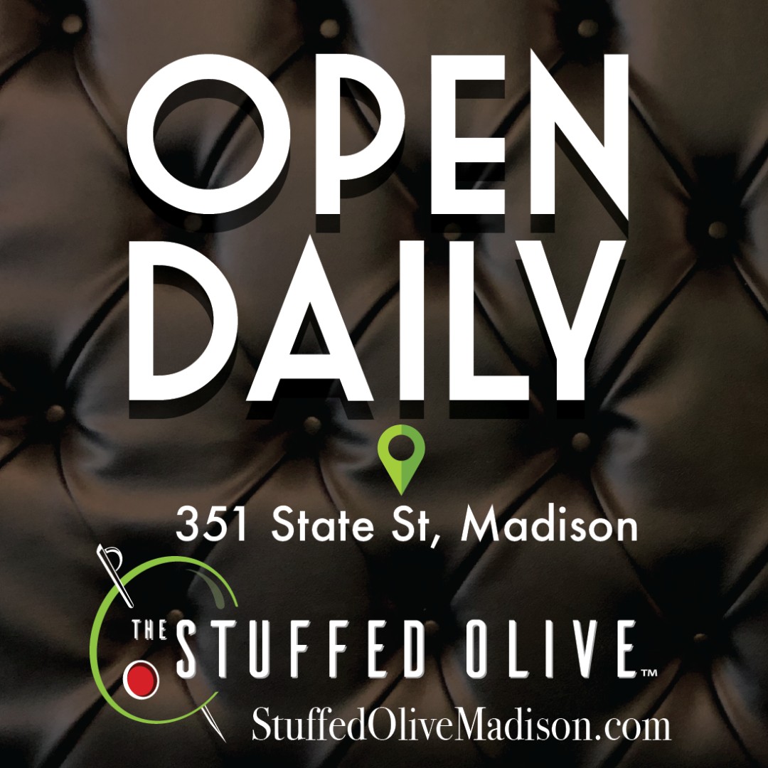 We are officially opening our Madison location 7 days a week from 11am-2am Daily!
Stop out or tell your friends in Madison about our latest openings! Visit our bio for more info. 🍸✨

#thestuffedolivecf #martinibar #tapas #mainstreetcedarfalls #madisonwi #madisonwisconsin