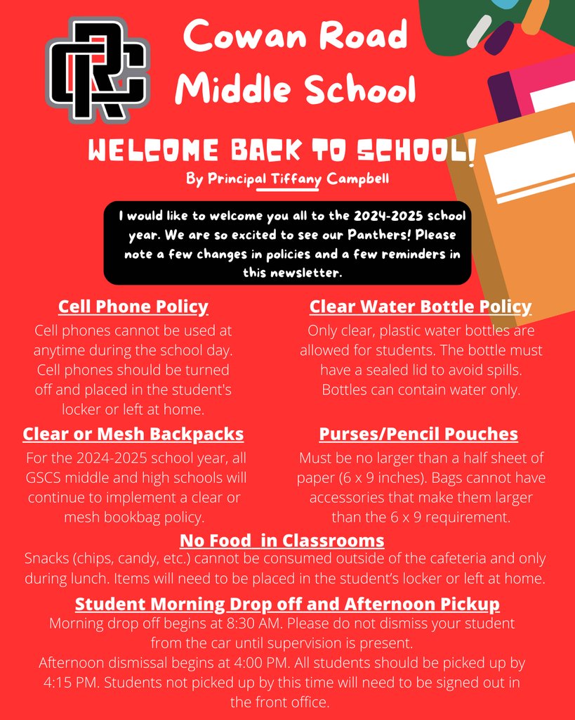 Back to School Newsletter