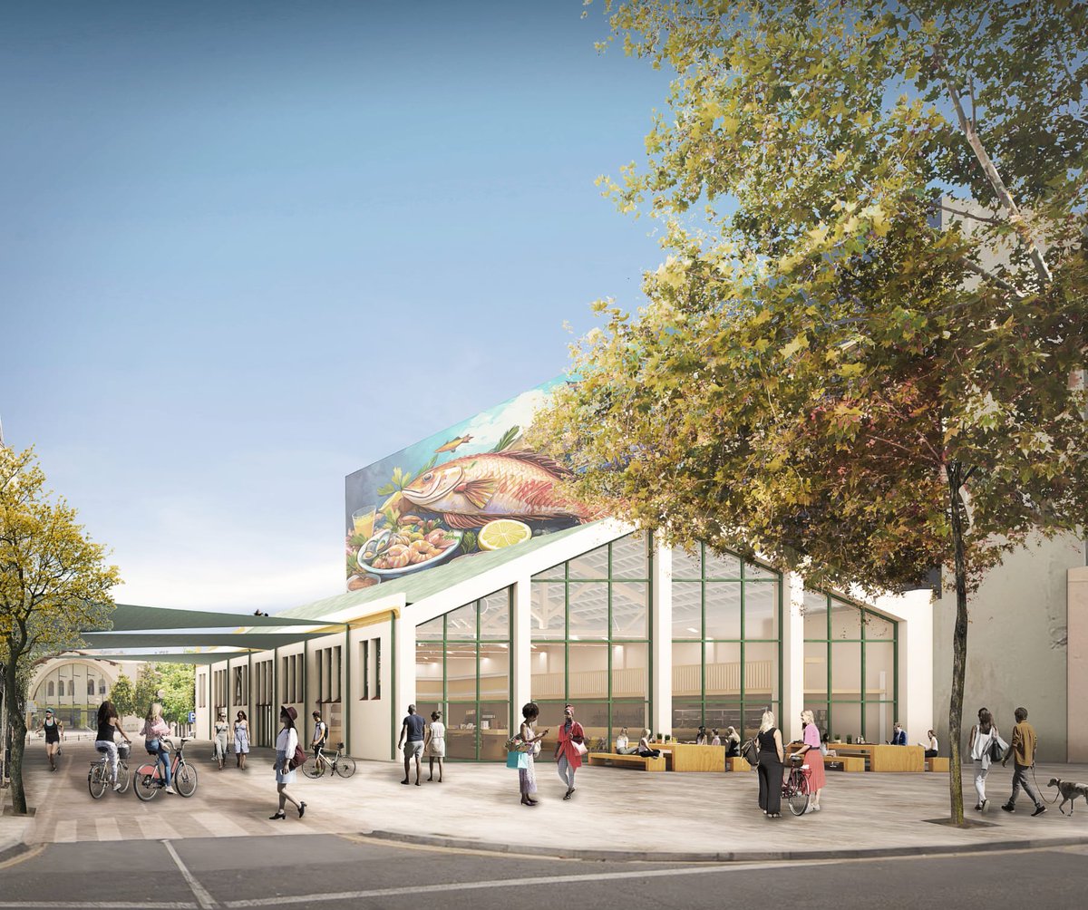 ajcambrils's tweet photo. URBANISME, OBRA PÚBLICA | ℹ El futur de l'entorn del mercat passarà per la creació d'un gran espai ciutadà i l'establiment de comerços de proximitat.

ℹ El projecte del mercat ja està licitat i l'empresa guanyadora disposa de quaranta dies per iniciar les obres.🧵 
#Cambrils https://t.co/7No4NbdT7J