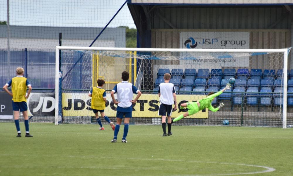 Joseph loving life with football at the moment. At the weekend he smashed 3 goals for Airbus and even scored a Pen! Go fish!