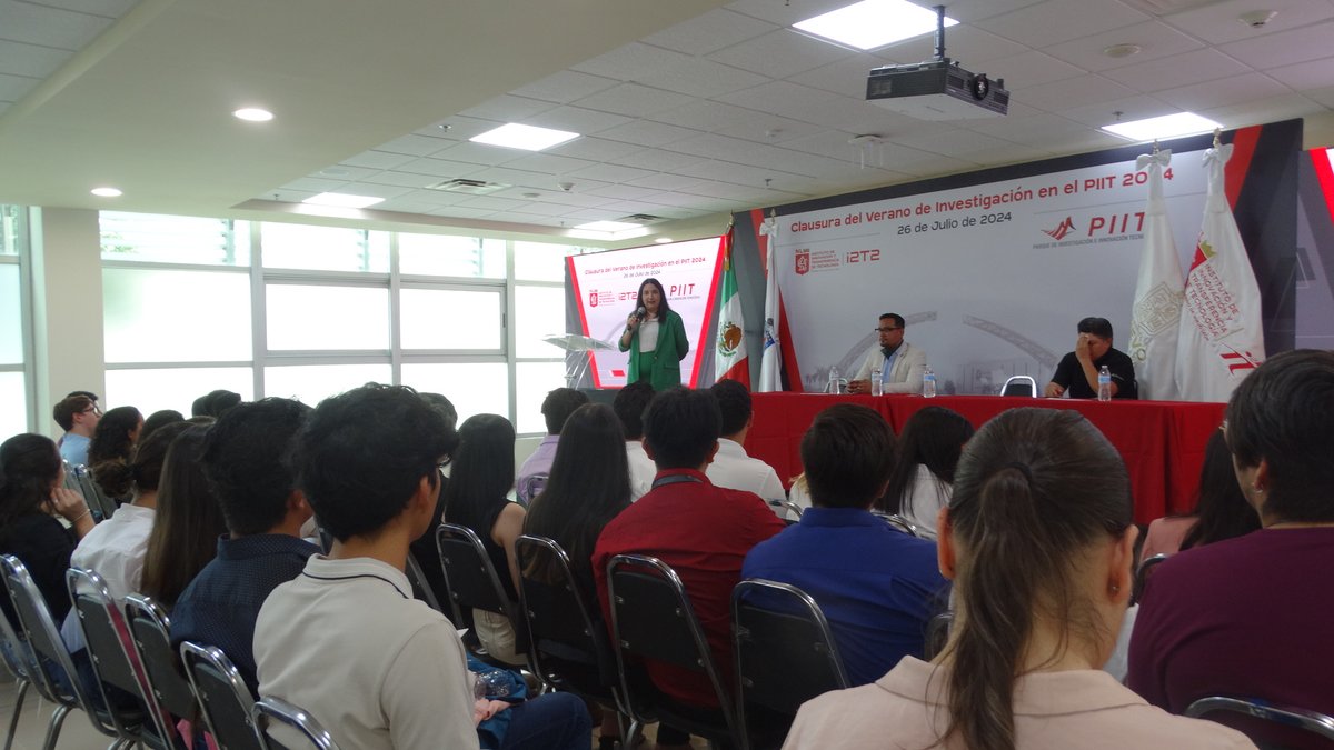i2t2nl's tweet photo. Concluyó el Verano de Investigación en el PIIT 2024 con  la participación de 80 estudiantes universitarios de 11 estados del país quienes en el mes de julio contaron con la asesoría de 43 investigadores de 15 centros en el Parque de Investigación e Innovación  Tecnológica, PIIT. https://t.co/cJxH0rYeg8