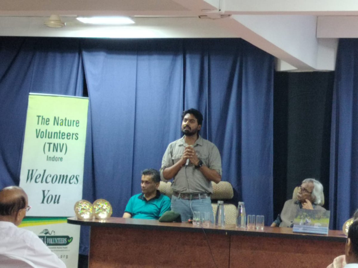 <a href="/IndoreTnv/">tnv_indore</a> celebrated International Tiger Day with a talk &amp; discussion on urban tigers of Bhopal, world's only city where wild tigers roam in municipal limits of city safely.TNV chief Bhalu Mondhe welcomed urban tiger expert <a href="/Dp_urban_tigers/">Dp Srivastava</a>. Also launched a brass-made tiger paw.