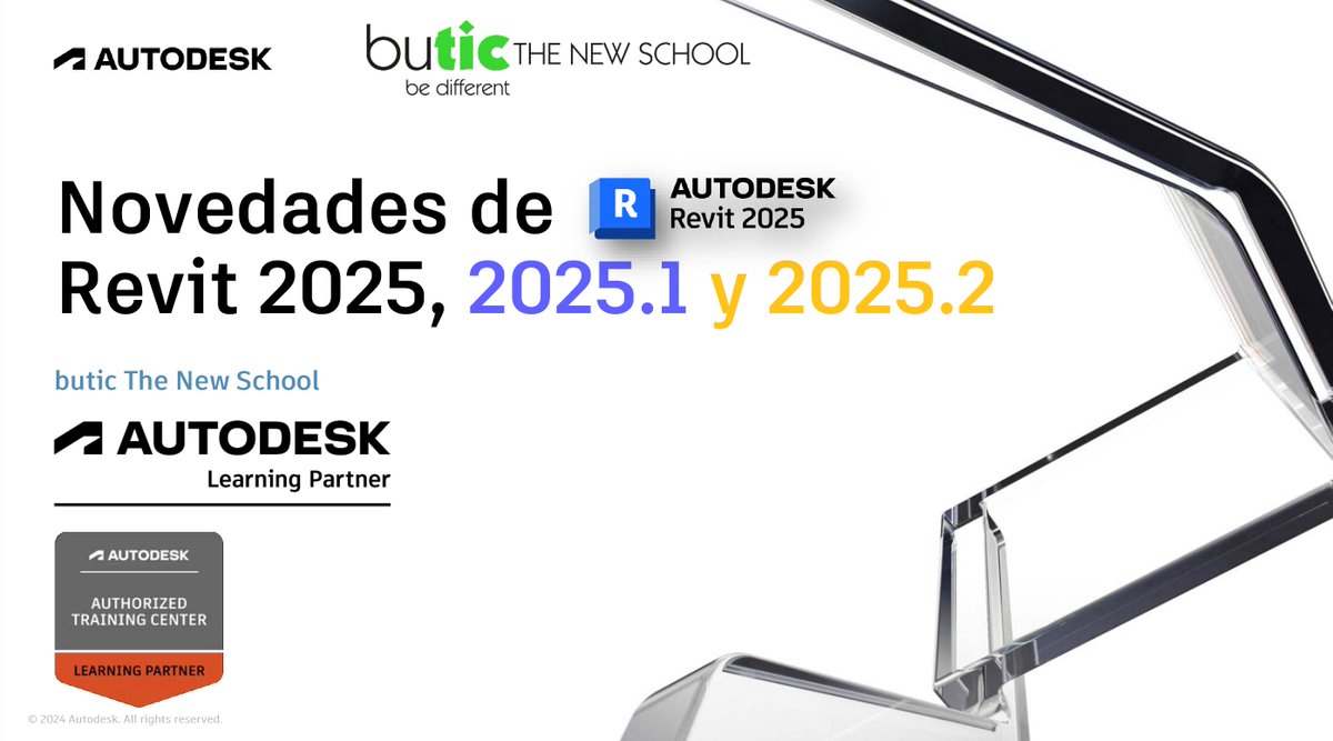 buticSchool's tweet photo. 🚀 ¡#Revit 2025.2 ya está aquí! 🚀

La nueva actualización incluye:

🔧 #Dynamo 3.2.1: nueva página de inicio.
🏗️ Sustitución de familia a elementos Twinmotion.
🏠 Nuevo Inicio de Revit por defecto.
💡 Sistemas eléctricos mejorados.

¡Descubrelas AQUÍ! 🖱 https://t.co/Tw1EopiDf0 https://t.co/1EHHNY8bKK