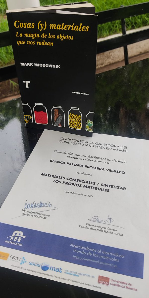 Muchas gracias a @MATERLAND, <a href="/SOCIEMAT/">SOCIEMAT</a> y <a href="/FECYT/">fecyt</a> por considerarme para el 1er lugar en el concurso #MaterialesenMemes en la categoría de premio del jurado. Agradezco enormemente la oportunidad y el espacio que brindan para desarrollar nuestra creatividad. ¡Gracias por su apoyo! 🤗