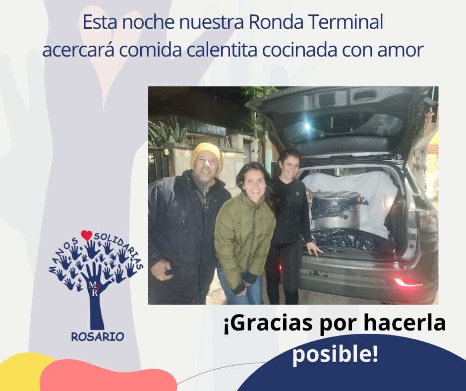 Cada domingo estamos en Cafferata y Santa Fe, acercando con amor un plato de comida caliente. Sumate a nuestra causa!!

  #Rosario #URGENTE